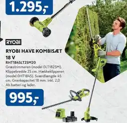 Davidsen RYOBI HAVE KOMBISÆT 18 V, DKK 995 tilbud