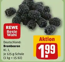 REWE DE Deutschland: Brombeeren Kl. I, tilbud