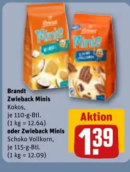 REWE DE Brandt zwieback minis tilbud