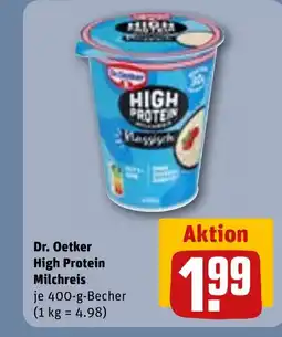 REWE DE Dr. Oetker High Protein Milchreis tilbud