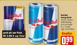 REWE DE Red Bull Energy Drink versch. Sorten, tilbud