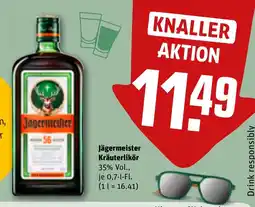 REWE DE Jägermeister Kräuterlikör tilbud