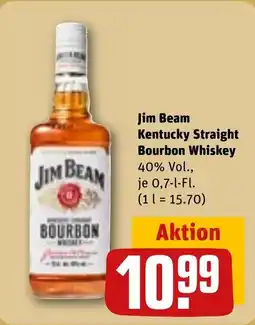 REWE DE Jim Beam Kentucky Straight Bourbon Whiskey 40% Vol., tilbud
