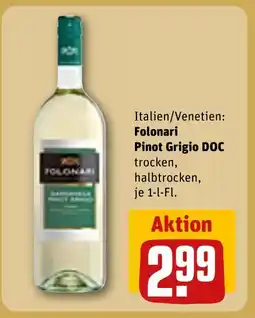 REWE DE Italien/Venetien: Folonari Pinot Grigio DOC trocken, tilbud