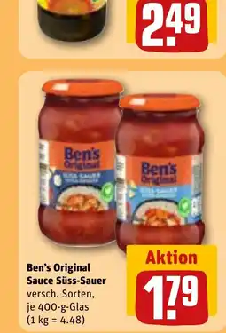 REWE DE Ben's Original Sauce Süss-Sauer tilbud