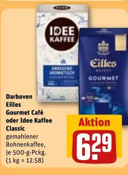 REWE DE Darboven Eilles Gourmet Café oder Idee Kaffee Classic tilbud
