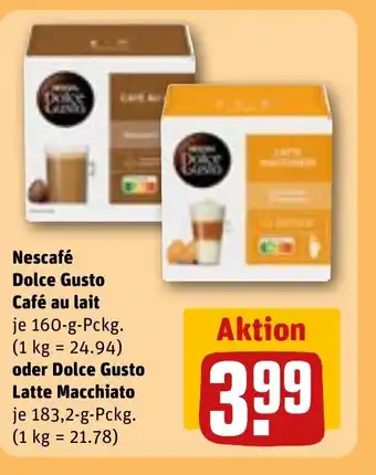 REWE DE Nescafé Dolce Gusto Café au lait tilbud