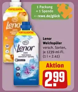 REWE DE Lenor Weichspüler tilbud