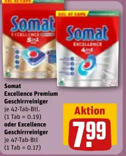 REWE DE Somat Excellence Premium Geschirrreiniger tilbud
