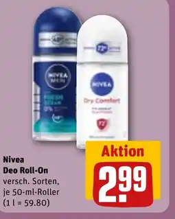 REWE DE Nivea Deo Roll-On tilbud