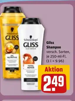 REWE DE Gliss Shampoo tilbud
