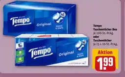 REWE DE Tempo Taschentücher Box tilbud