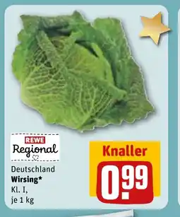 REWE DE Deutschland Wirsing* Kl. I, tilbud