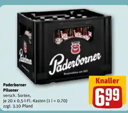REWE DE Paderborner Pilsener tilbud