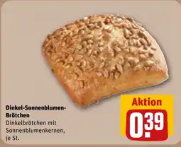 REWE DE Dinkel-Sonnenblumen- Brötchen tilbud