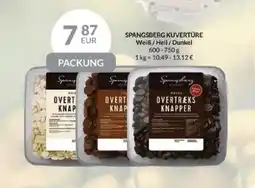 Nielsen's Discount SPANGSBERG KUVERTÜRE Weiß/Hell/Dunkel tilbud