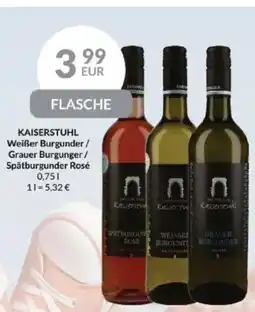 Nielsen's Discount KAISERSTUHL Weißer Burgunder/ Grauer Burgunger/ Spätburgunder Rosé tilbud