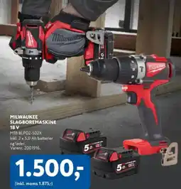 Davidsen MILWAUKEE SLAGBOREMASKINE tilbud