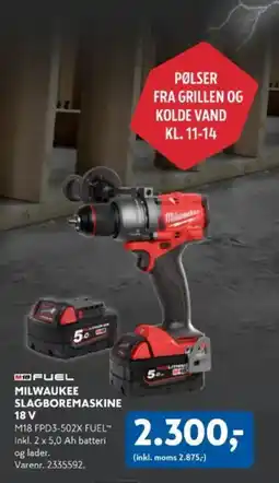 Davidsen M18 FUEL MILWAUKEE SLAGBOREMASKINE tilbud