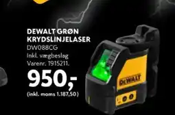 Davidsen DEWALT GRØN KRYDSLINJELASER tilbud