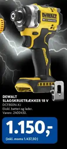 Davidsen DEWALT SLAGSKRUETRÆKKER 18 V tilbud