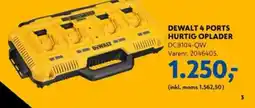 Davidsen DEWALT 4 PORTS HURTIG OPLADER tilbud