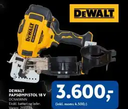 Davidsen DEWALT PAPSØMPISTOL 18 V tilbud