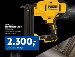 Davidsen DEWALT STIFTEPISTOL 18 V tilbud