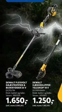 Davidsen DEWALT FLEXVOLT GRÆSTRIMMER & BUSKRYDDER 54 V DCM571N tilbud
