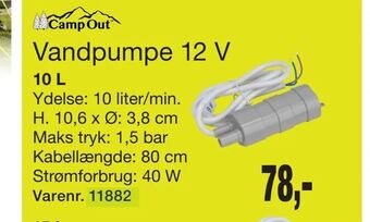 Harald Nyborg Vandpumpe 12 V tilbud