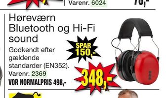 Høreværn Bluetooth og Hi-Fi sound