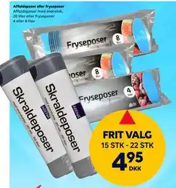 BorderShop Affaldsposer eller fryseposer, DKK 4.95 tilbud