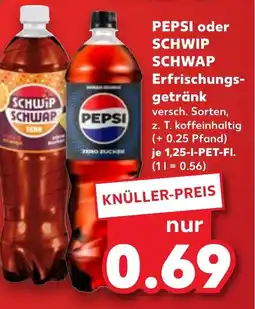 Kaufland DE Pepsi oder schwip schwap erfrischungs- getränk tilbud