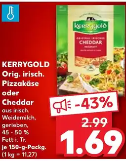 Kaufland KERRYGOLD Orig. irisch. Pizzakäse oder Cheddar tilbud