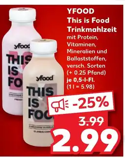 Kaufland YFOOD This is Food Trinkmahlzeit tilbud