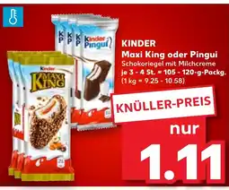 Kaufland Kinder Maxi King oder Pingui tilbud