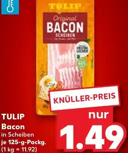 Kaufland TULIP Bacon in Scheiben tilbud