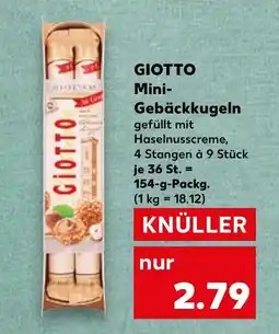 Kaufland GIOTTO Mini- Gebäckkugeln gefüllt mit tilbud