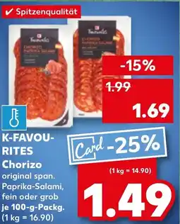 Kaufland K-FAVOU- Chorizo original span. tilbud