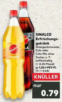 Kaufland DE SINALCO Erfrischungs- getränk Orangenlimonade, tilbud