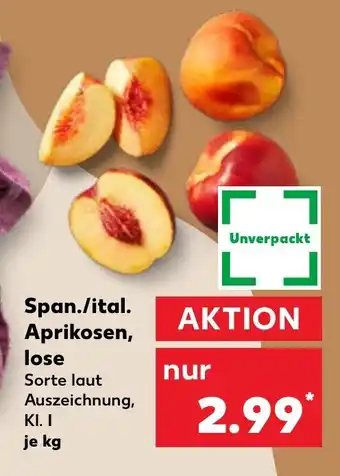 Kaufland Span./ital. Aprikosen, lose tilbud