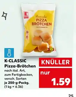 Kaufland K-CLASSIC Pizza-Brötchen nach ital. Art, tilbud