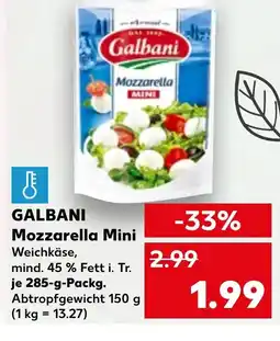 Kaufland GALBANI Mozzarella Mini tilbud