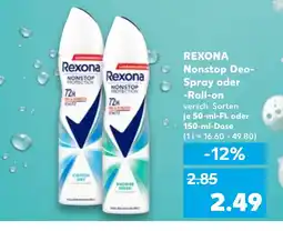 Kaufland DE REXONA Nonstop Deo- Spray oder tilbud