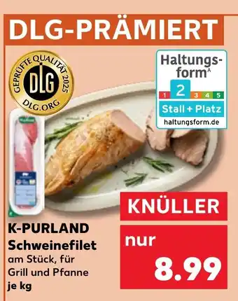 Kaufland DE K-PURLAND Schweinefilet tilbud