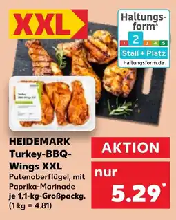 Kaufland HEIDEMARK Turkey-BBQ- Wings XXL tilbud