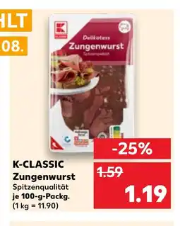 Kaufland K-CLASSIC Zungenwurst tilbud