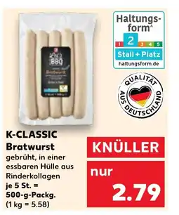 Kaufland Bratwurst K-CLASSIC tilbud