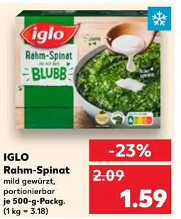 Kaufland IGLO Rahm-Spinat tilbud