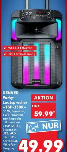 Kaufland DENVER Party- Lautsprecher >>>TSP-330K<< tilbud